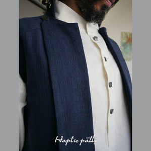 Royal blue groom vest SHAMAL